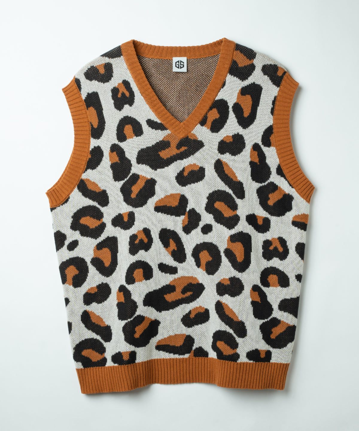 GS ANIMAL KNIT VEST Ivory