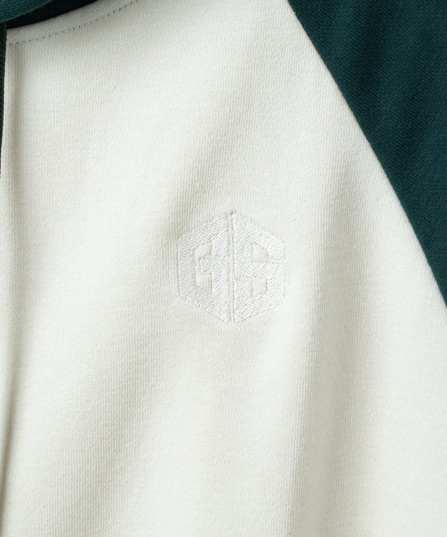 RAGLAN HOODIE (IVORY×GREEN)