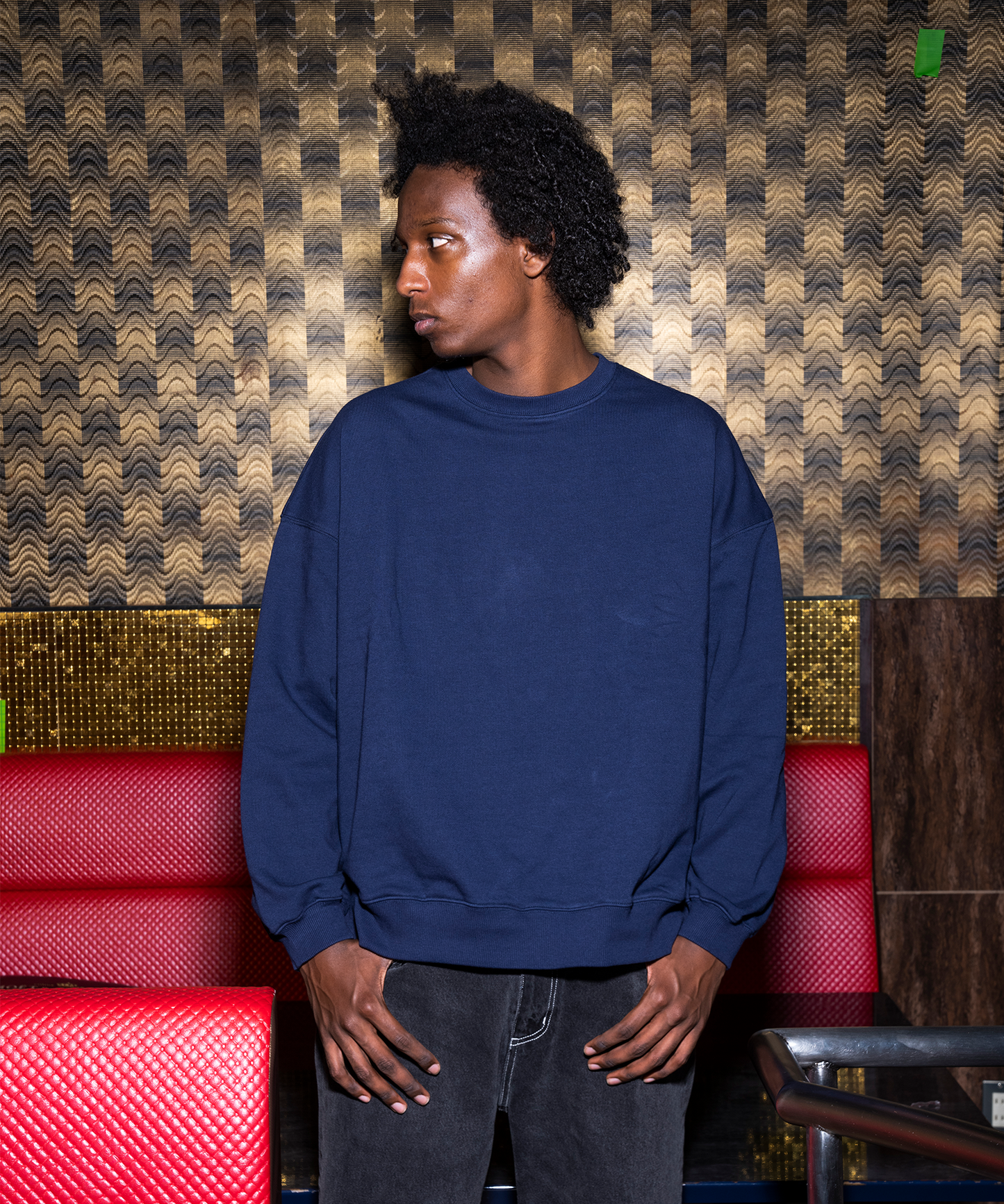 NEEDLE SWEATSHIRTS NAVY